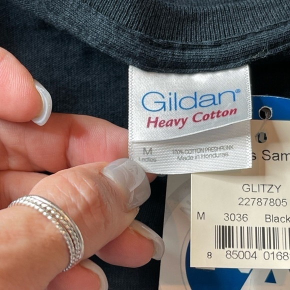 Kansas Jayhawks Glitzy Icon Officially Licensed Short Sleeve T-Shirt Women’s M - Picture 10 of 12